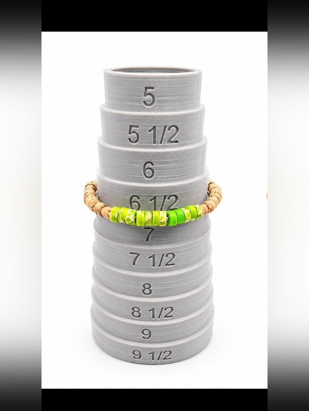 Women's / Unisex 3pc Boho Surfer Bracelet Set | Heishi & Lava Rock | Small 6.5" - Picture 2 of 4